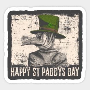 Plague Doctor Paddys Day Sticker